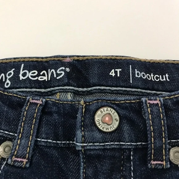 Jumping Beans Girl’s 4T Dark Blue Distressed Denim Jeans. - Picture 6 of 10